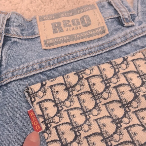 Vintage Dior Rego Reworked High-rise High Waisted Jeans - Picture 10 of 13